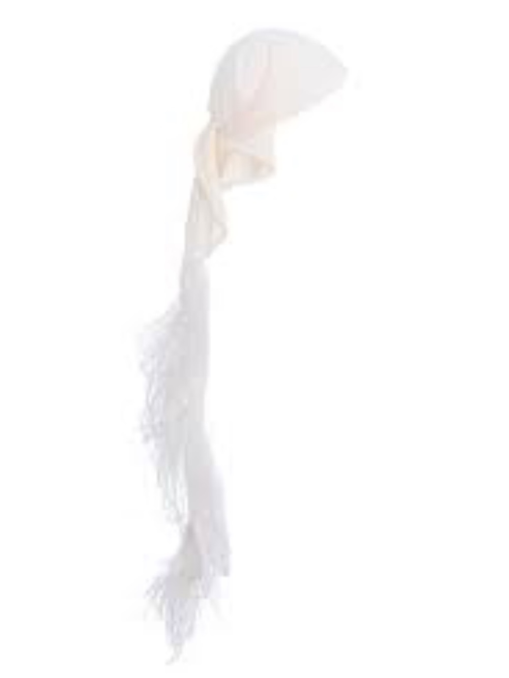 SHEIN White Fringe Headscarf 37.M
